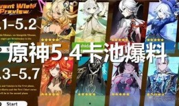 原神最新版本卡池大爆料,新角色、新武器、新活动一网打尽